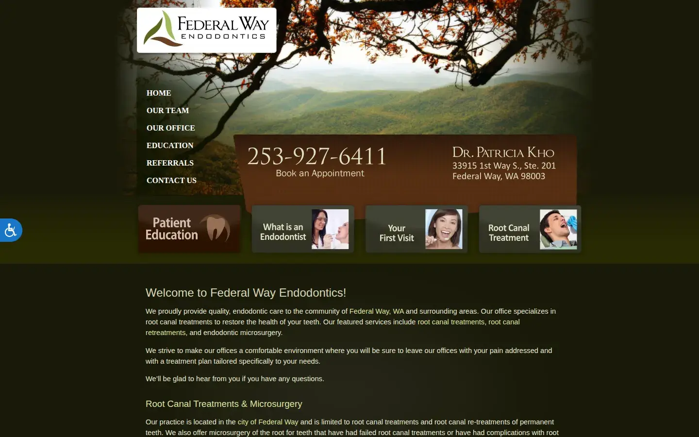 Homepage preview of Federal Way Endodontics