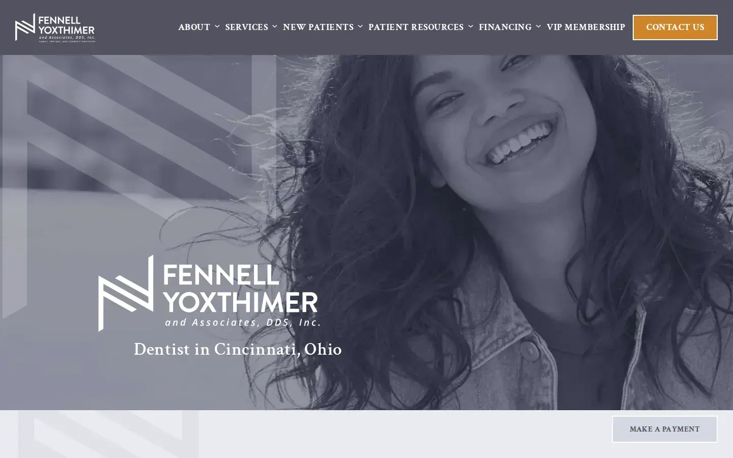 Homepage preview of Fennell, Yoxthimer and Associates, DDS, Inc.