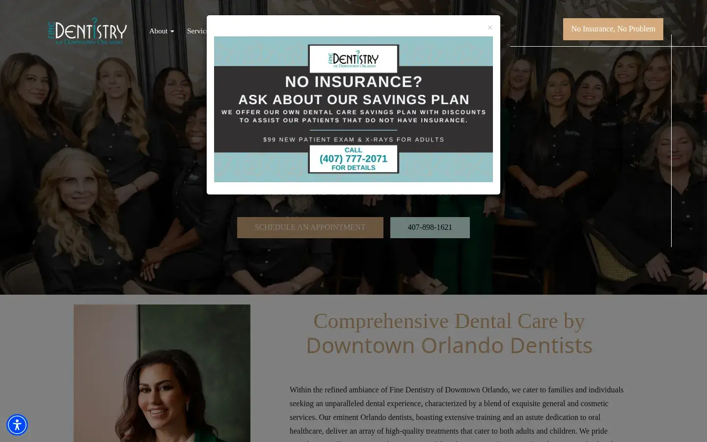 Homepage preview of Fine Dentistry