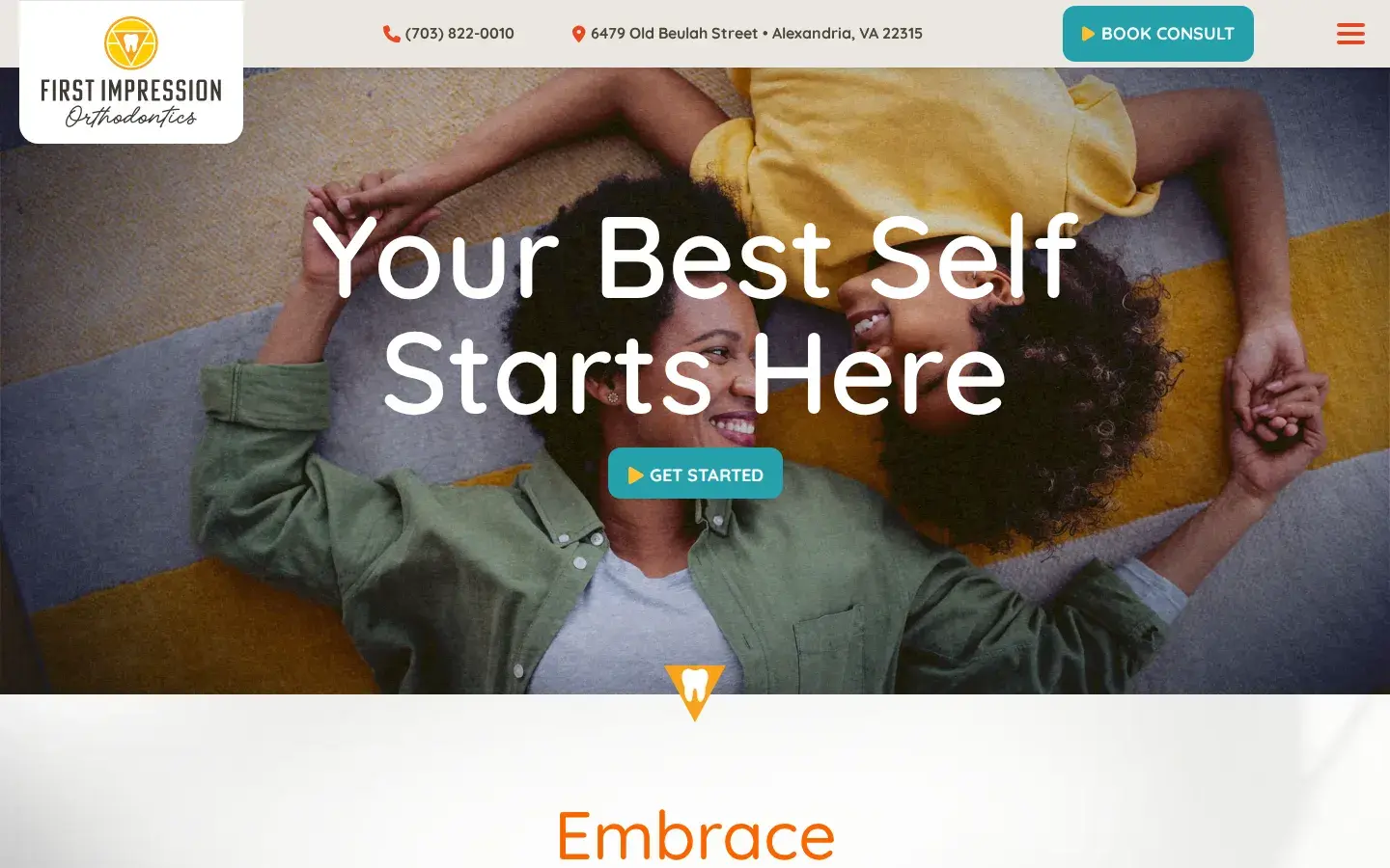 Homepage preview of First Impression Orthodontics