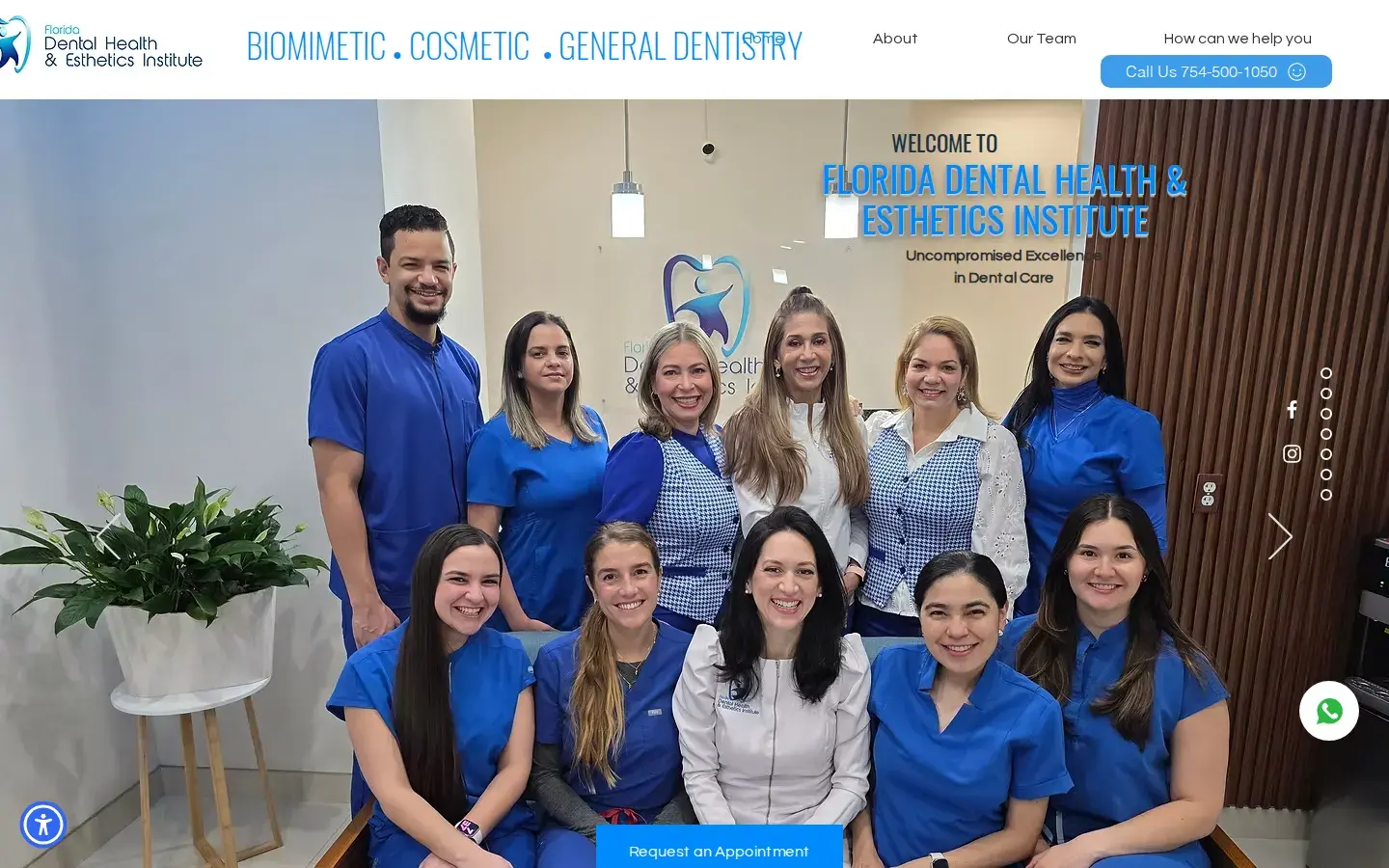 Homepage preview of Florida Dental Health and Esthetics