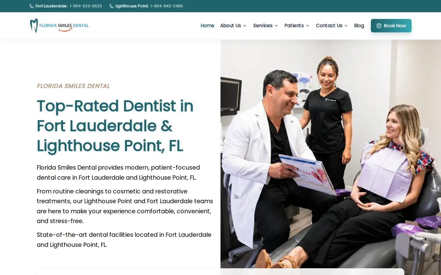 Homepage preview of Florida Smiles Dental