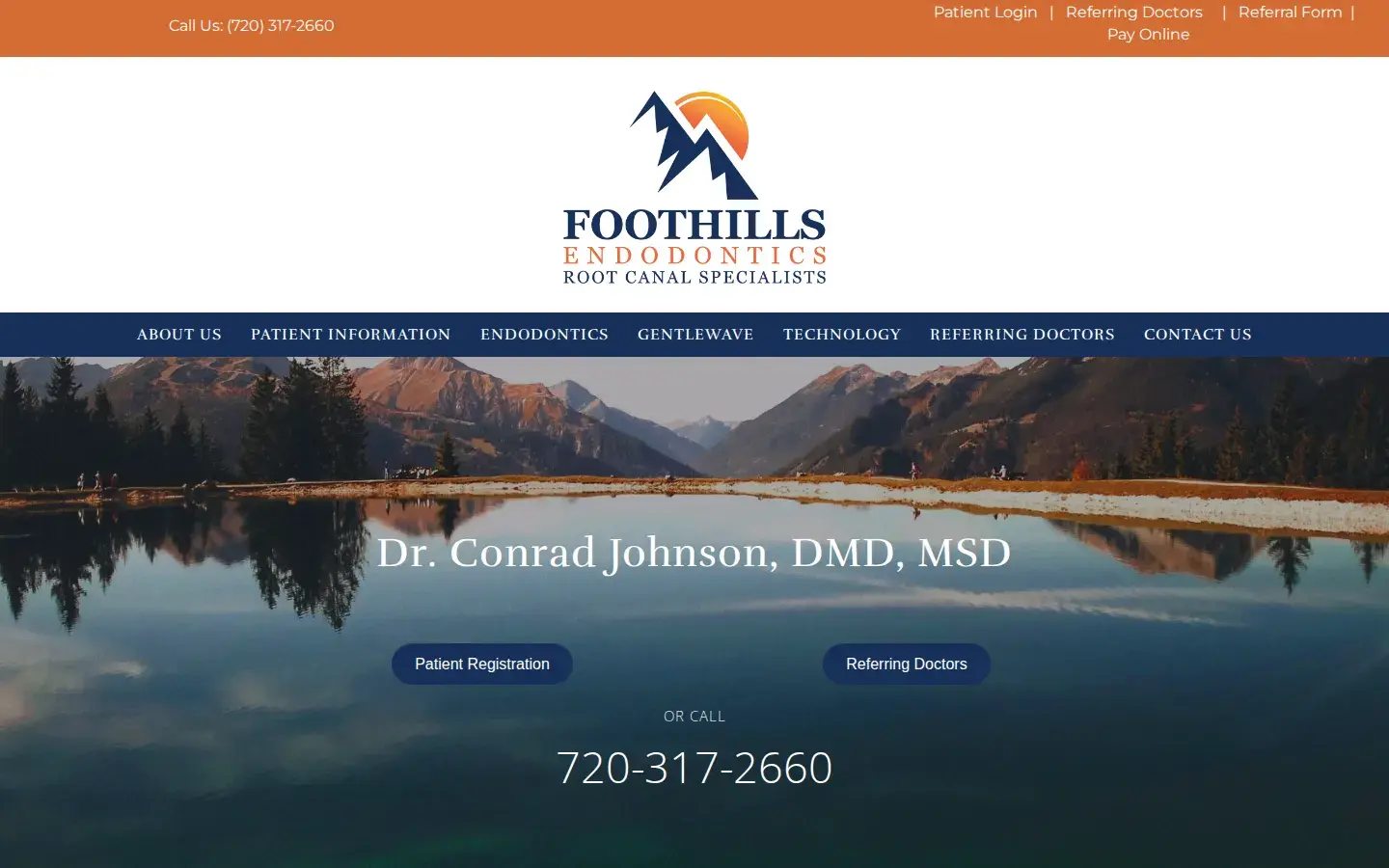 Homepage preview of Foothills Endodontics