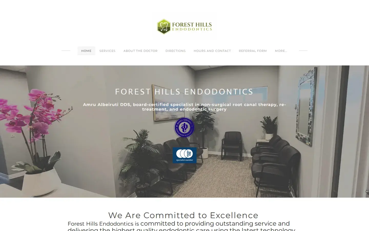 Homepage preview of Forest Hills Endodontics