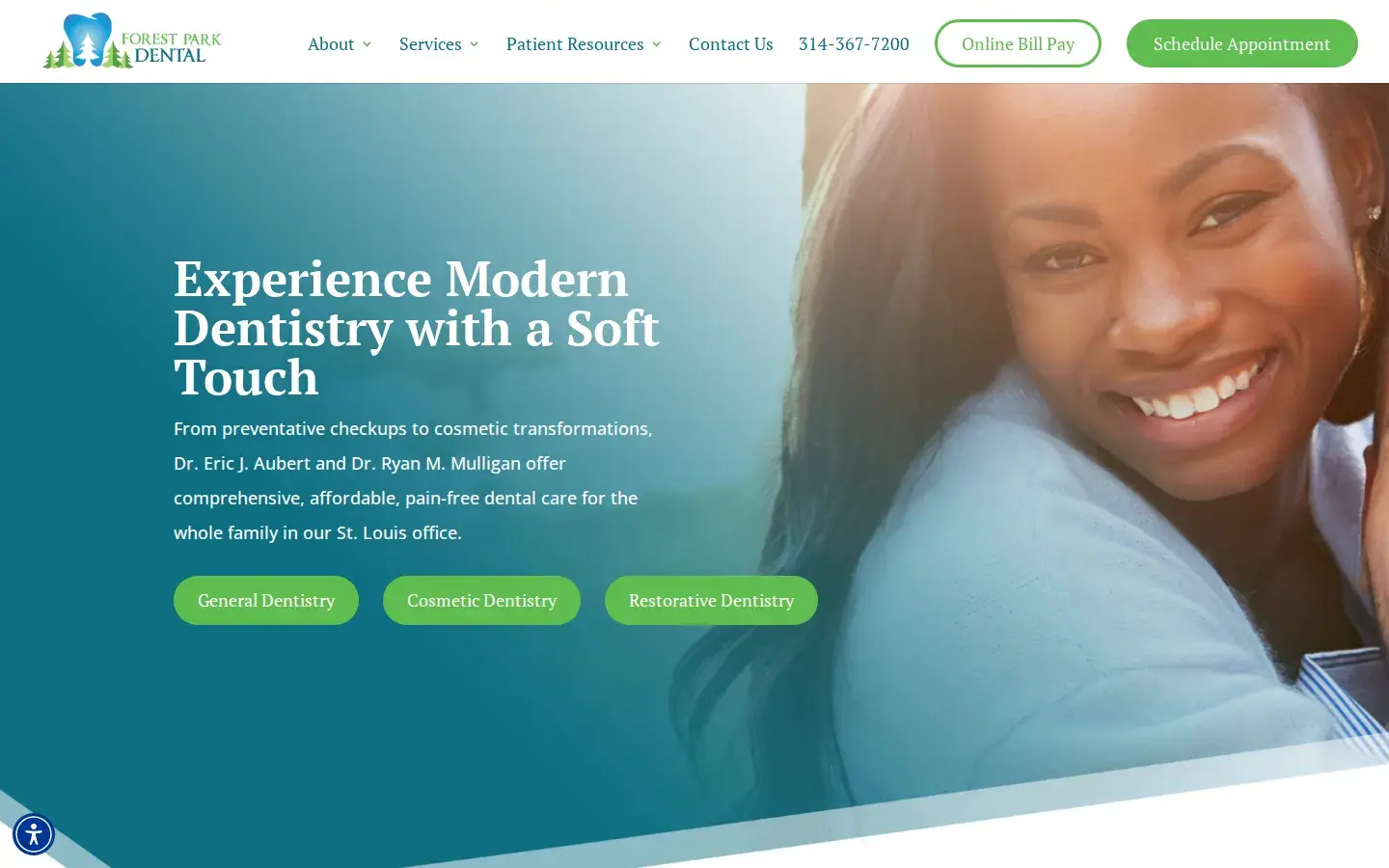 Homepage preview of Forest Park Dental