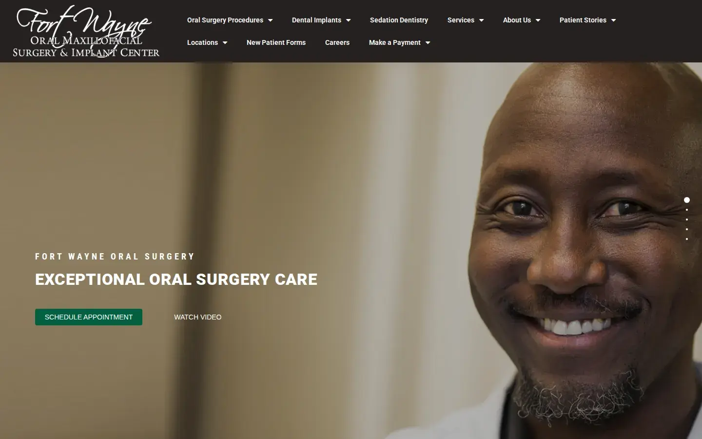 Homepage preview of Fort Wayne Oral Maxillofacial Surgery & Implant Center