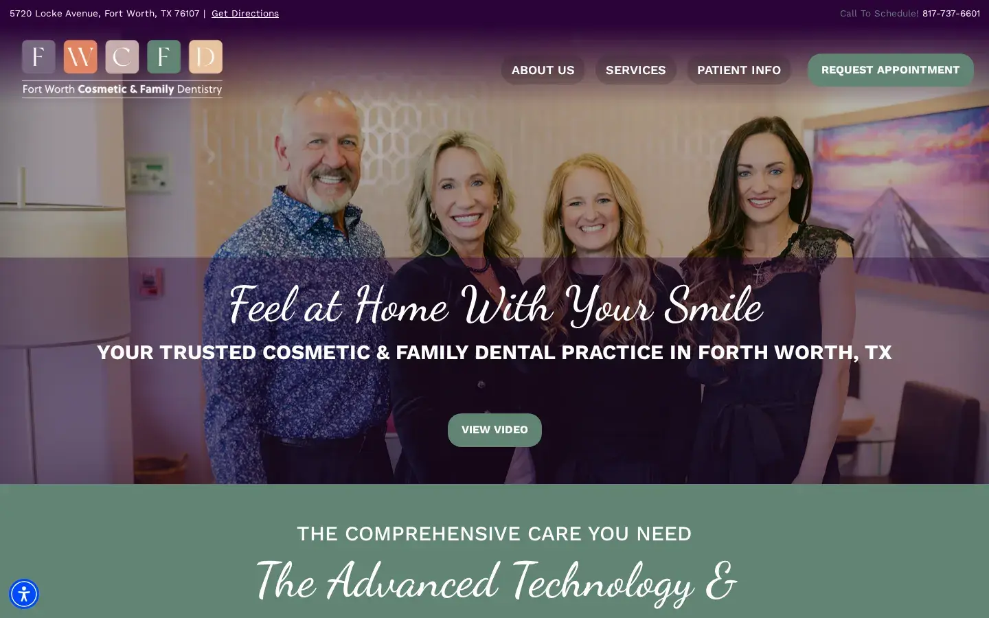 Homepage preview of Fort Worth Cosmetic & Family Dentistry