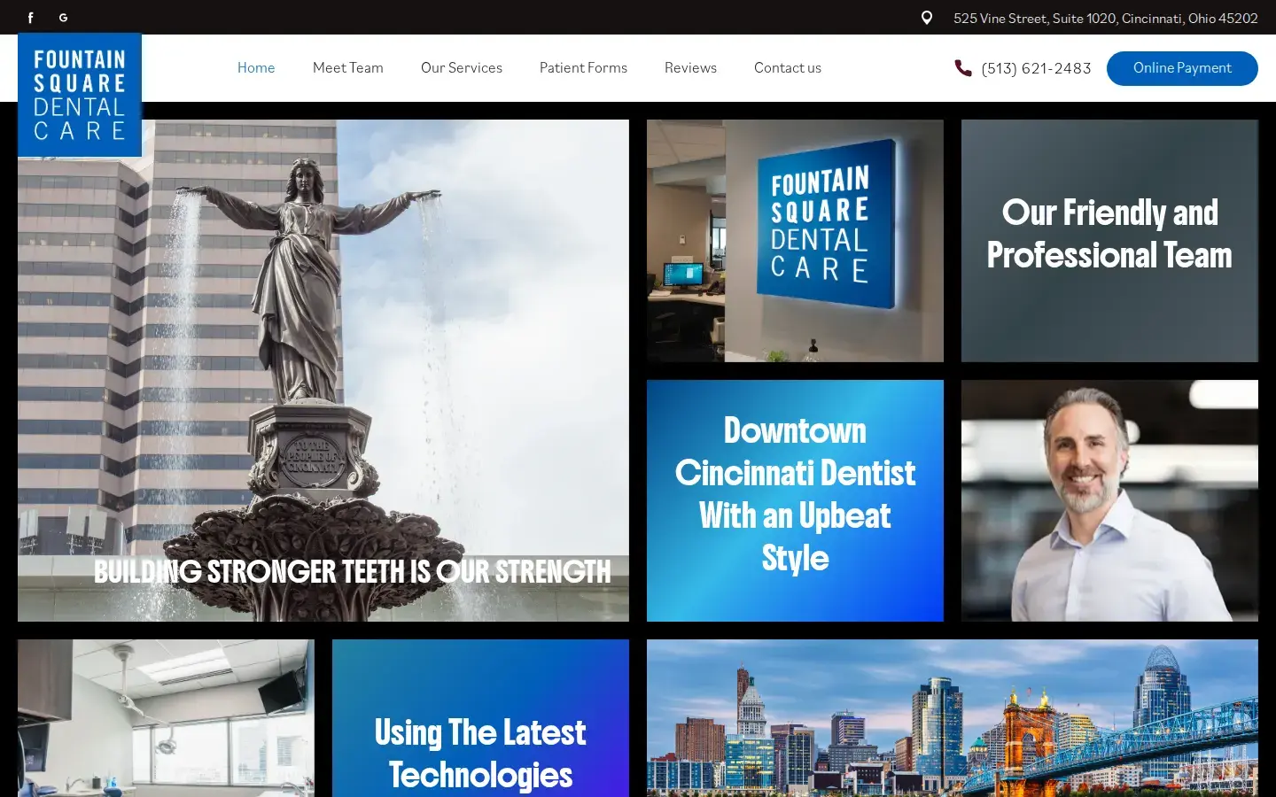 Homepage preview of Fountain Square Dental Care