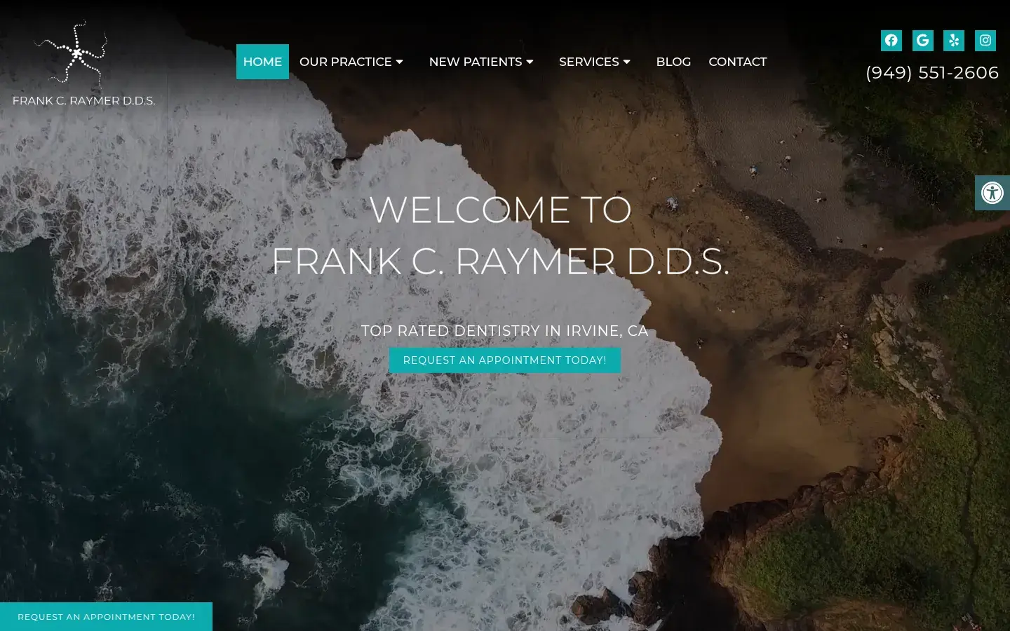 Homepage preview of Frank C Raymer, DDS