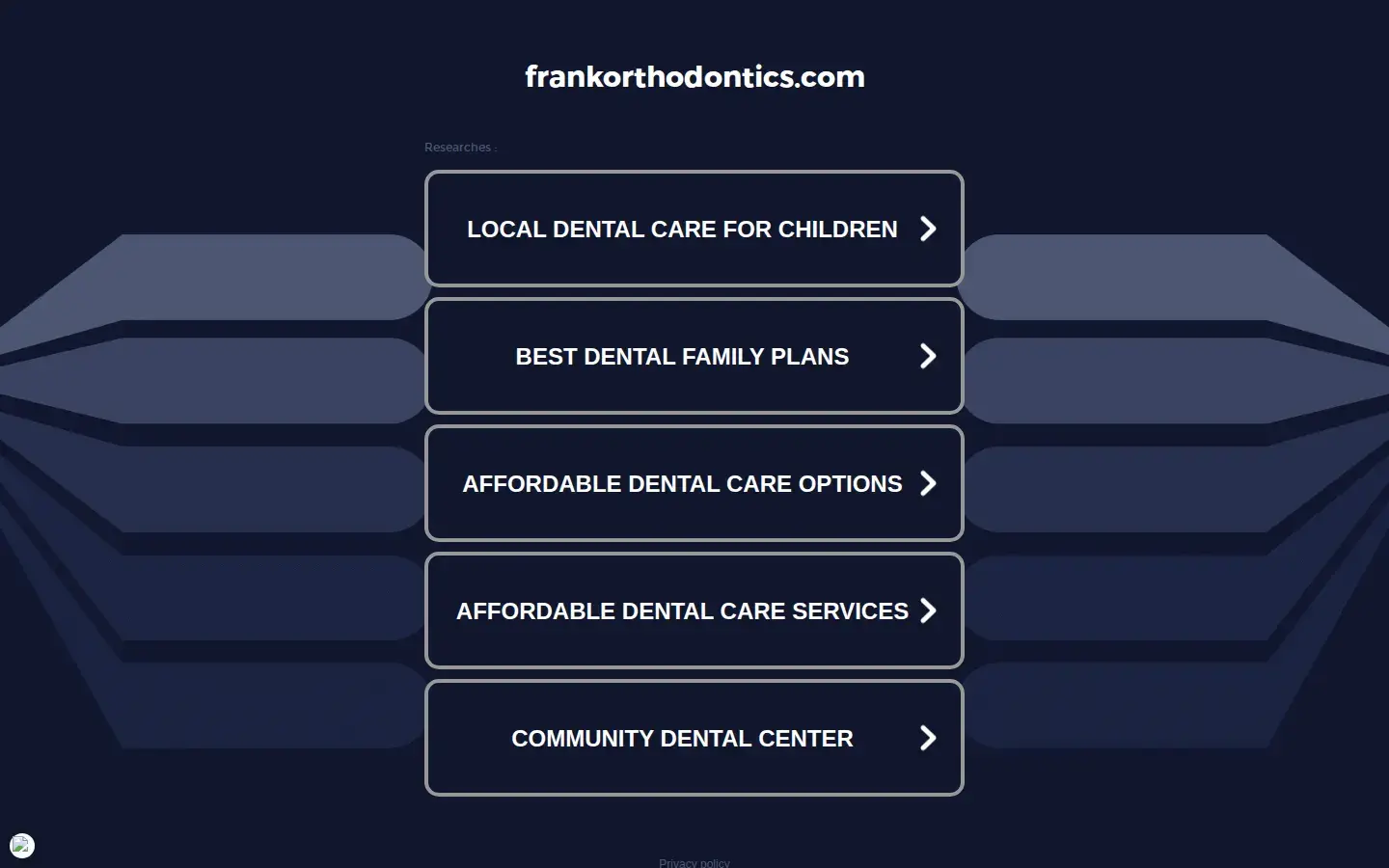 Homepage preview of Frank Orthodontics