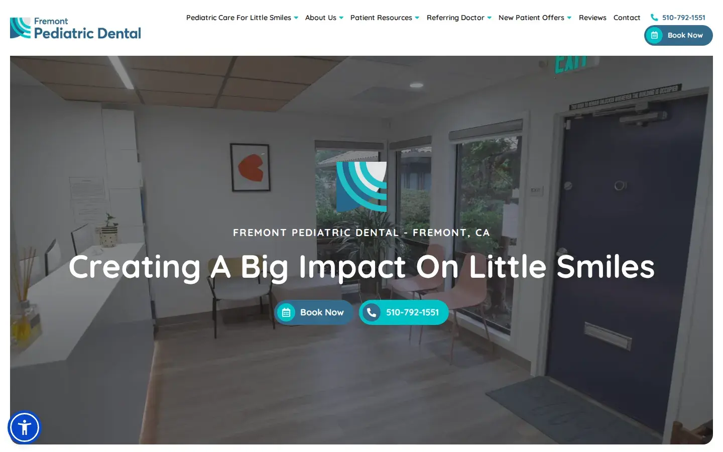 Homepage preview of Fremont Pediatric Dental, Dr. Andrea Salazar Dinh, DDS