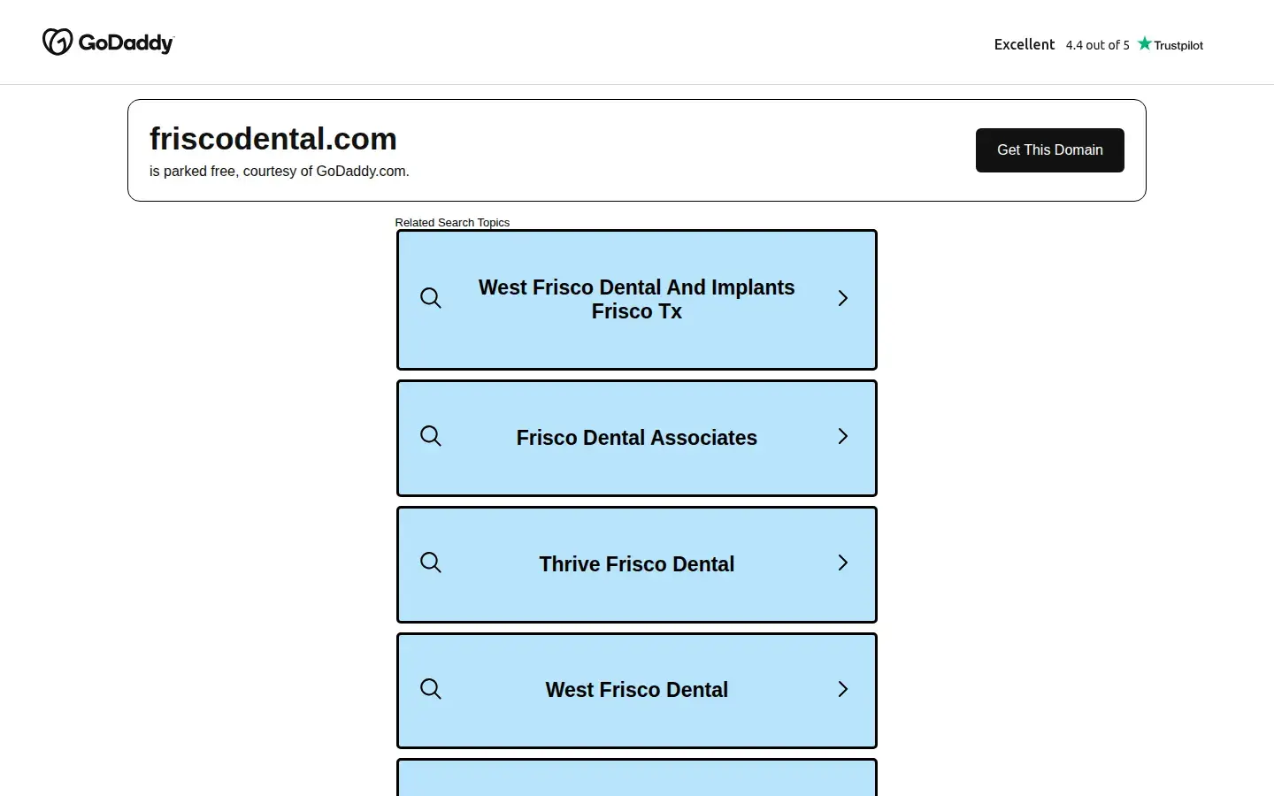 Homepage preview of Frisco Dental Associates