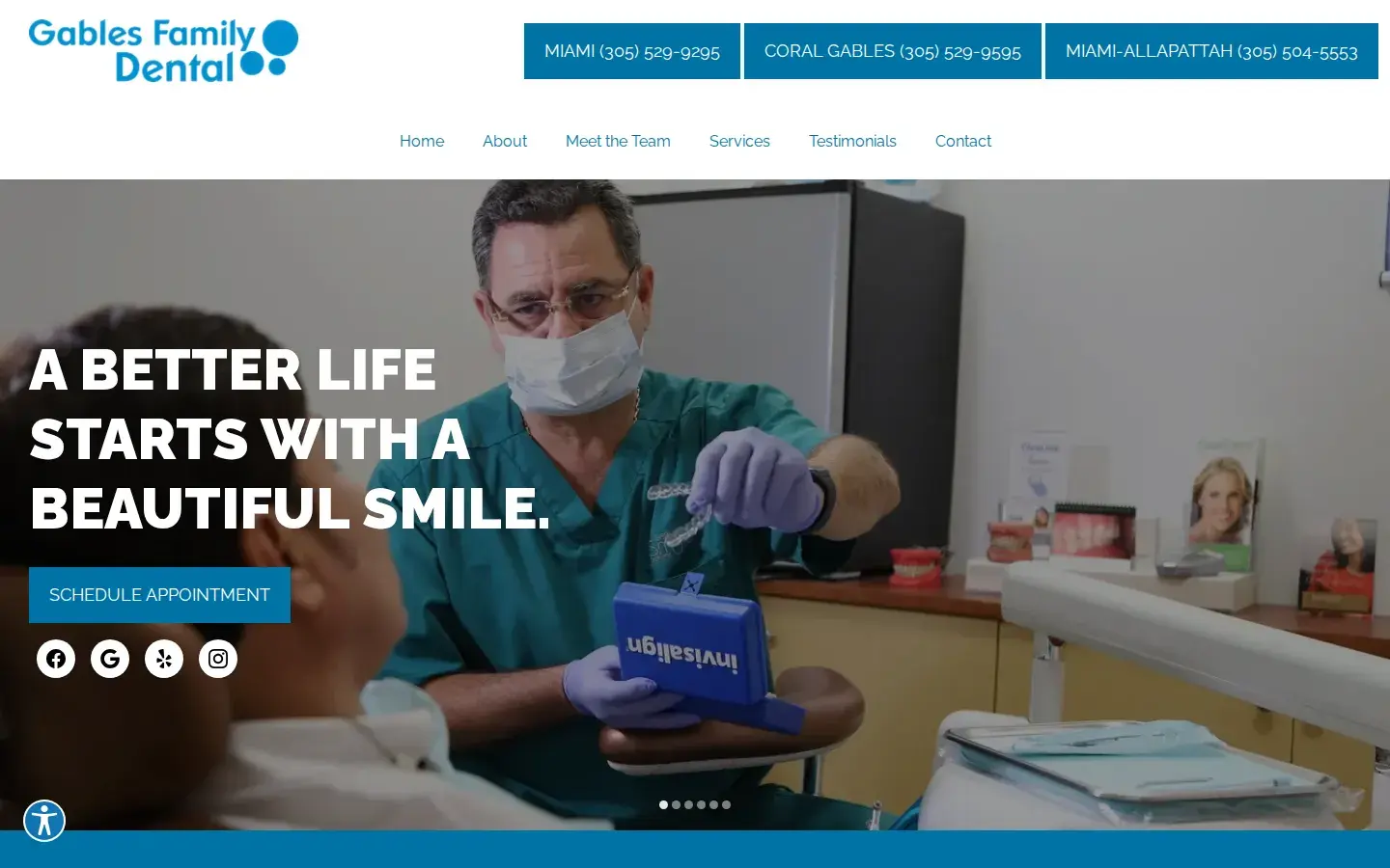 Homepage preview of Gables Family Dental of Allapattah