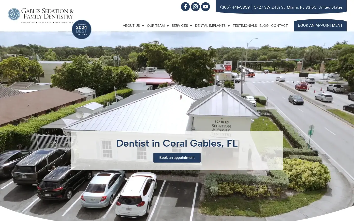 Homepage preview of Gables Sedation and Family Dentistry