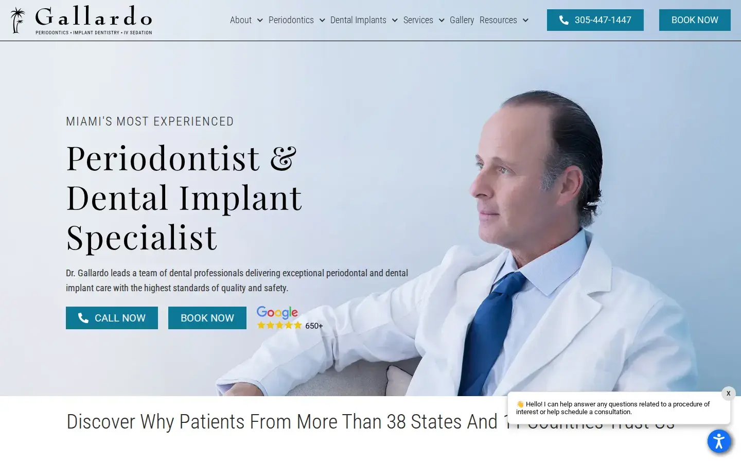 Homepage preview of Gallardo Periodontics and Implant Dentistry
