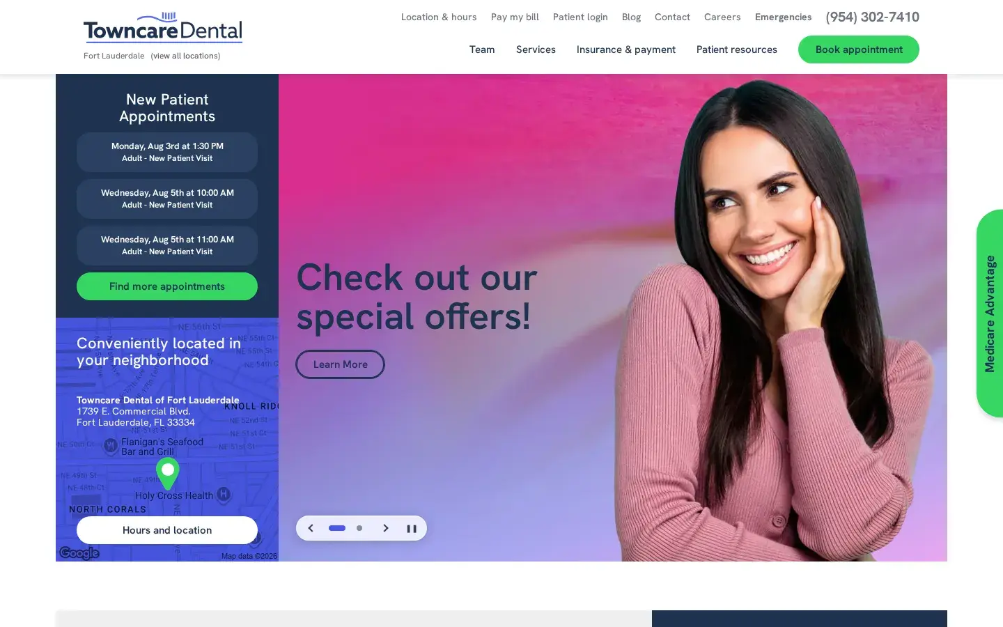 Homepage preview of Galt Family Dentistry