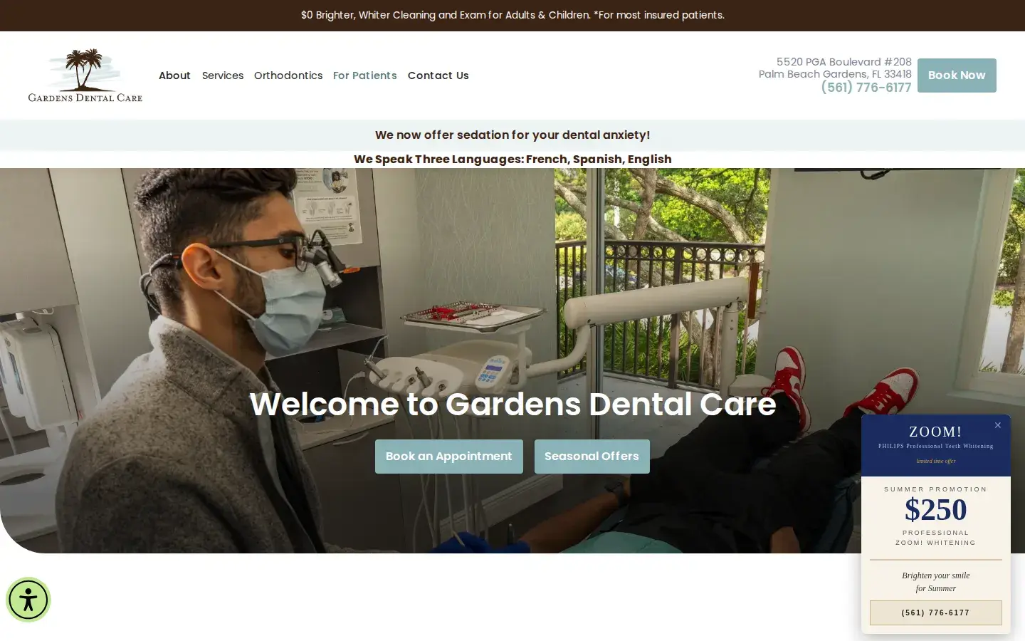 Homepage preview of Gardens Dental Care