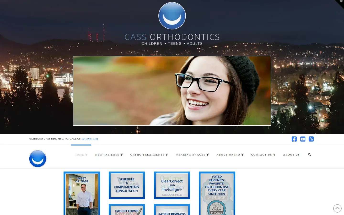 Homepage preview of Gass Orthodontics