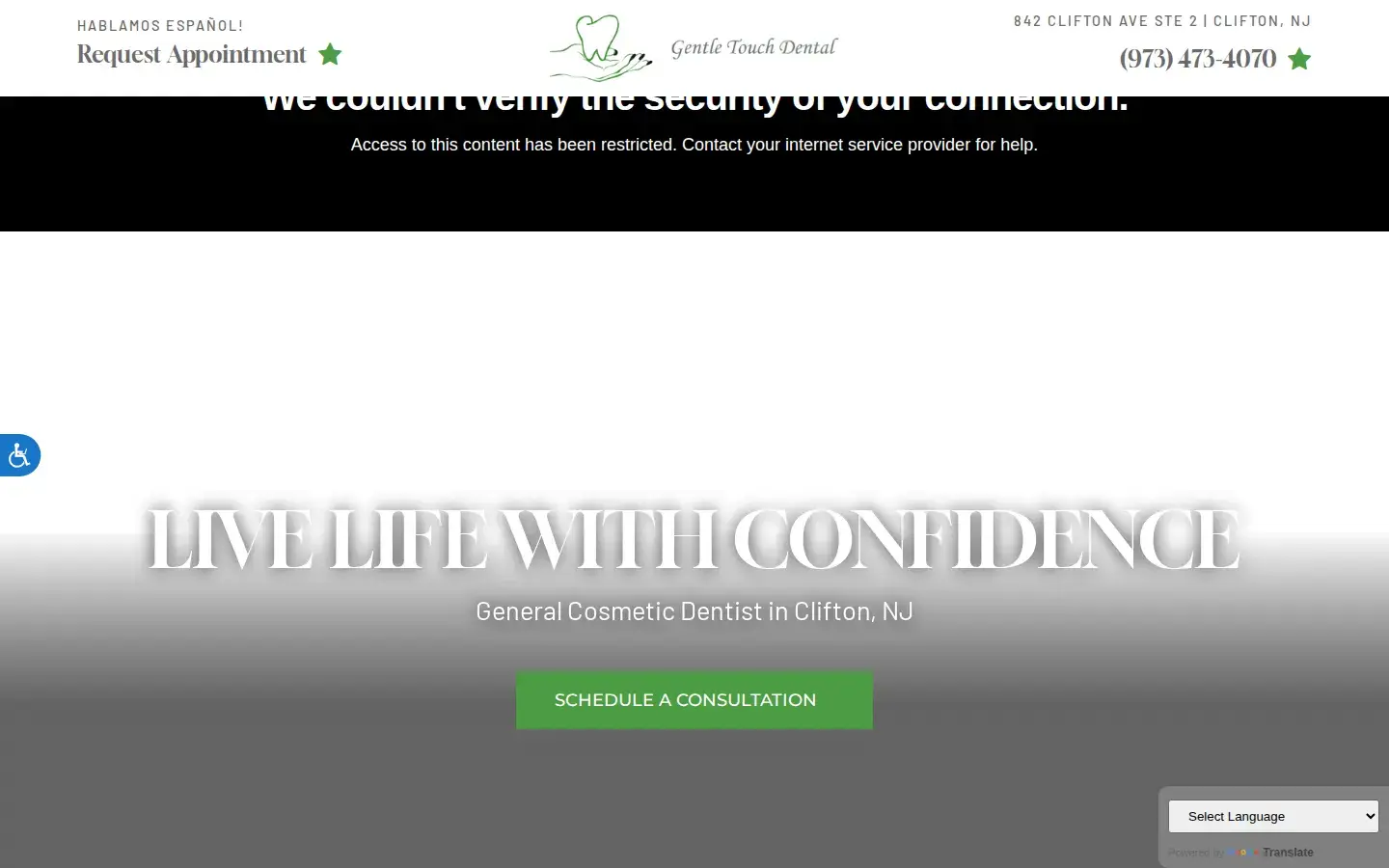 Homepage preview of Gentle Touch Dental