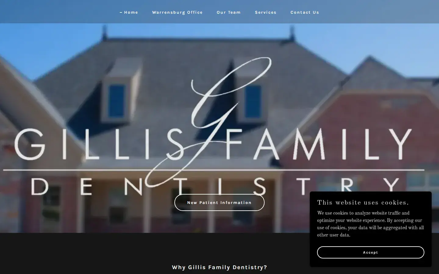 Homepage preview of Gillis Family Dentistry