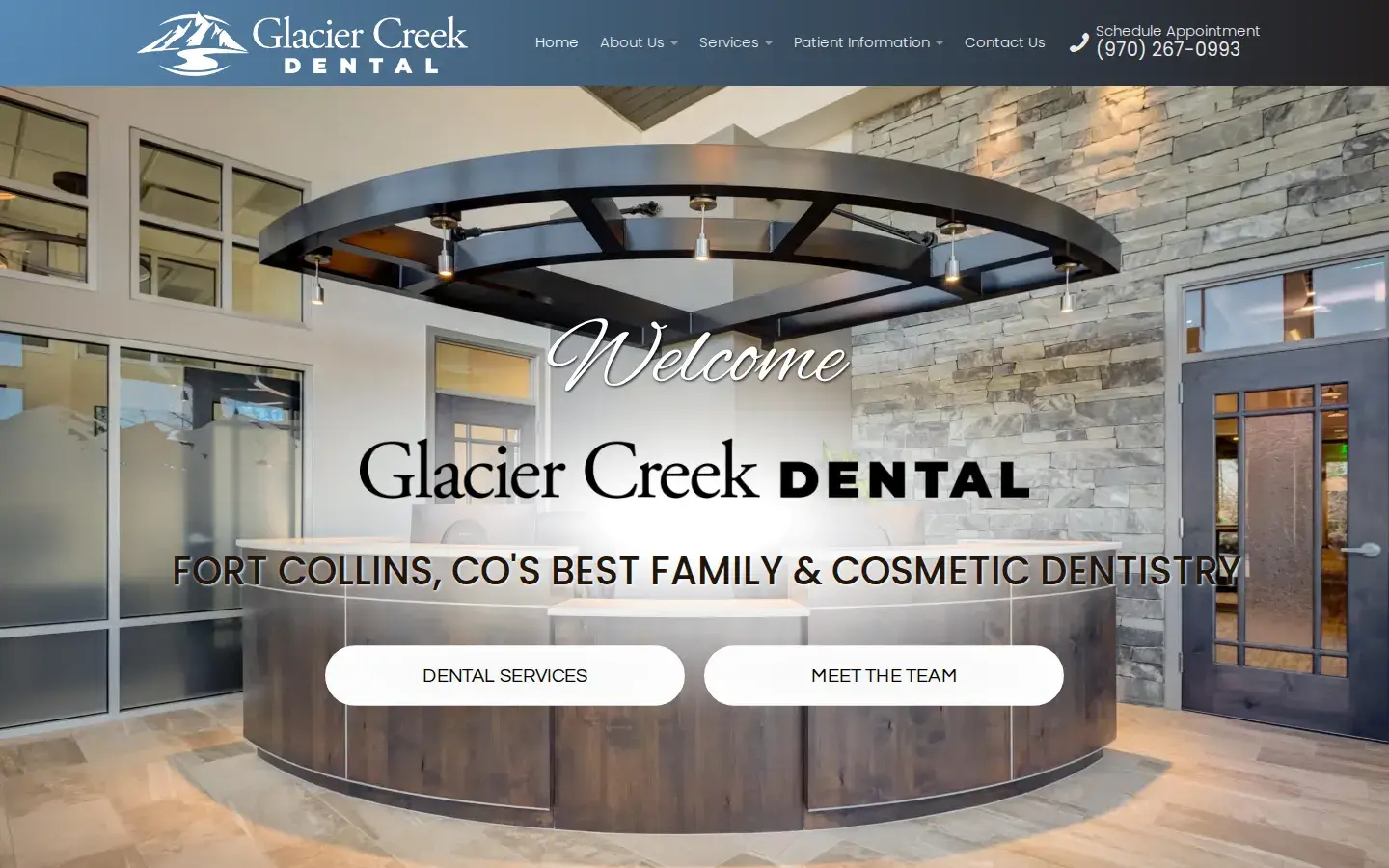 Homepage preview of Glacier Creek Dental