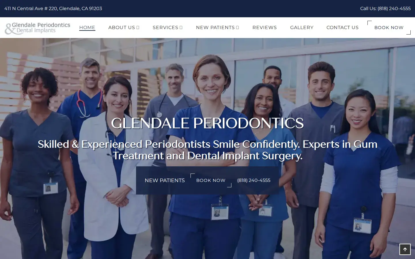 Homepage preview of Glendale Periodontics