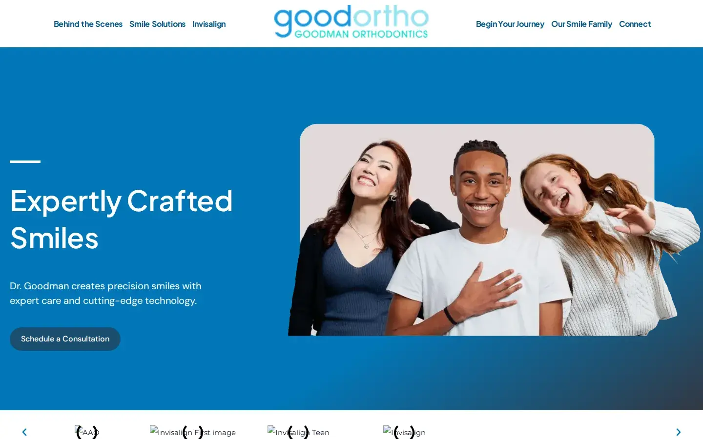 Homepage preview of Goodman Orthodontics: Dr. Adam Goodman