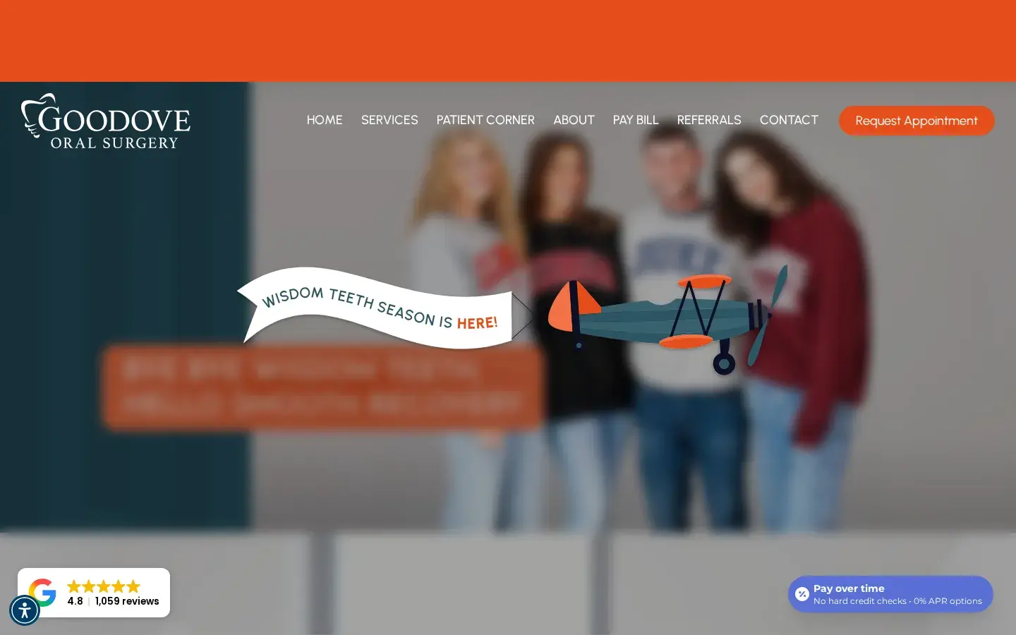 Homepage preview of Goodove Oral Surgery & Dental Implants