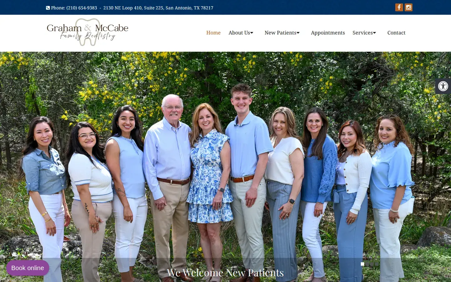 Homepage preview of Graham & McCabe Family Dentistry