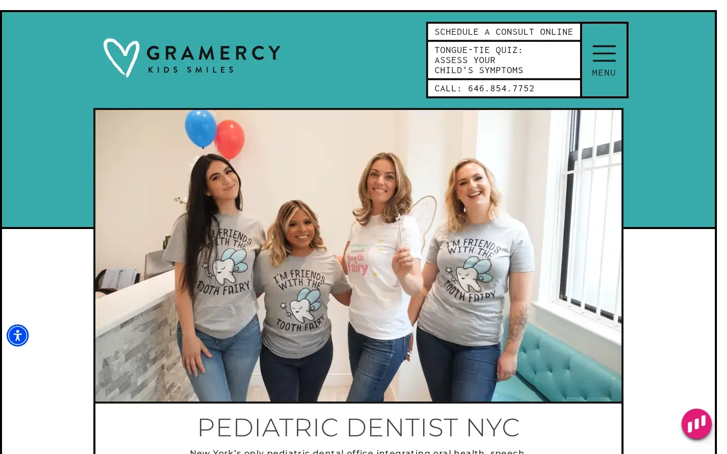 Homepage preview of Gramercy Kids Smiles