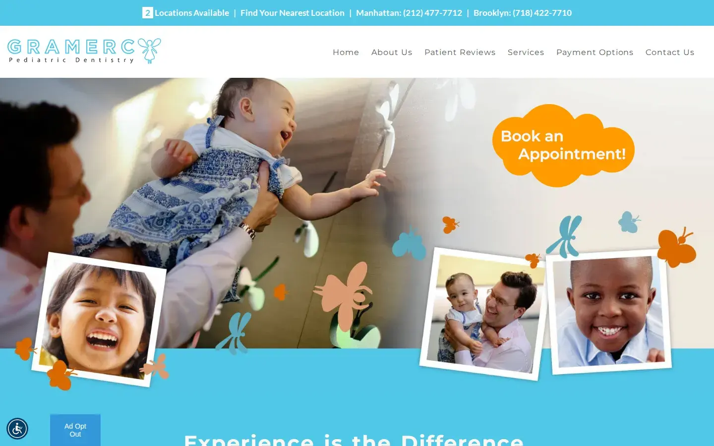 Homepage preview of Gramercy Pediatric Dentistry