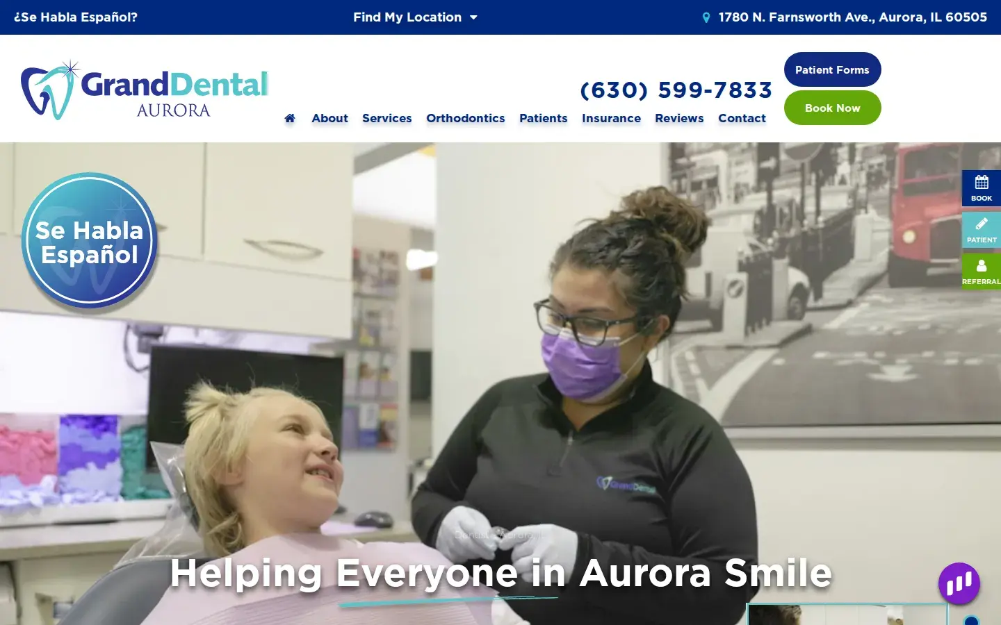 Homepage preview of Grand Dental - Aurora