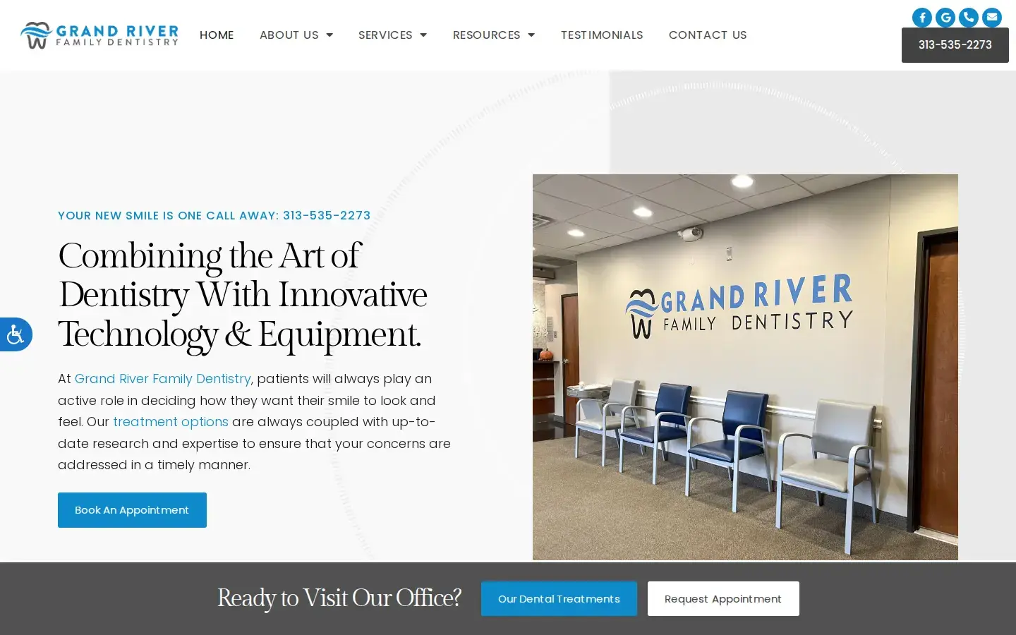 Homepage preview of Grand River Family Dentistry