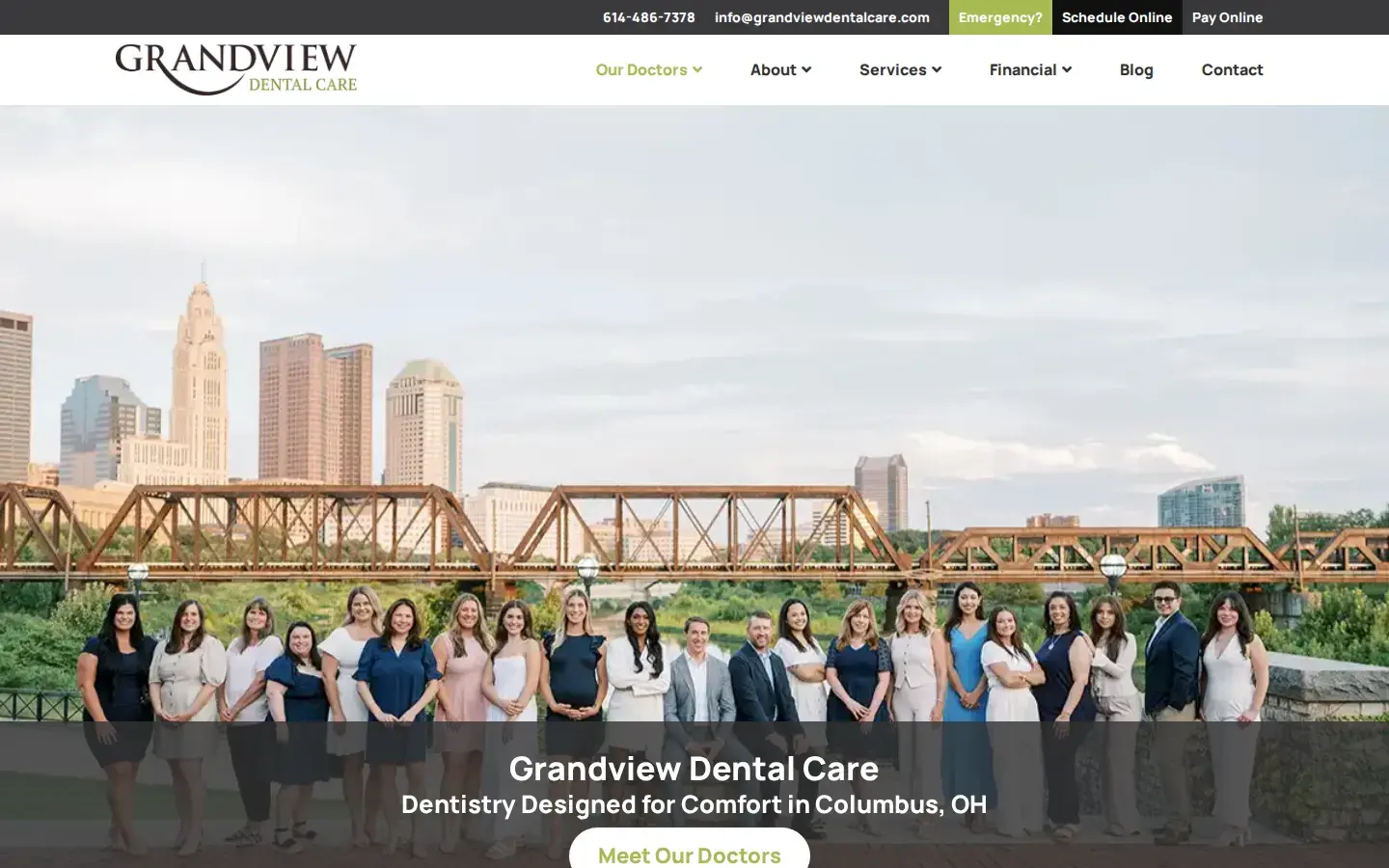Homepage preview of Grandview Dental Care