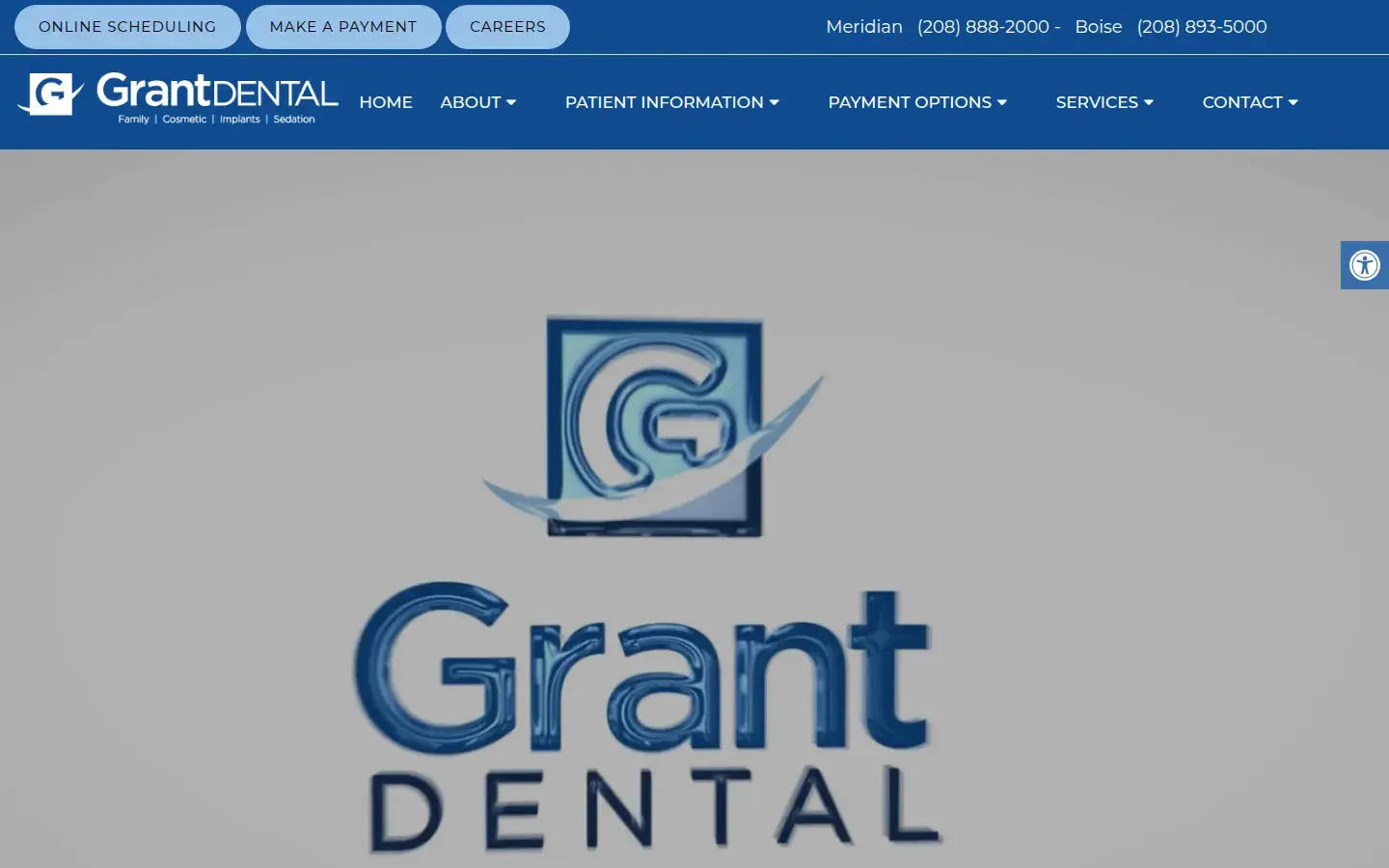 Homepage preview of Grant Dental