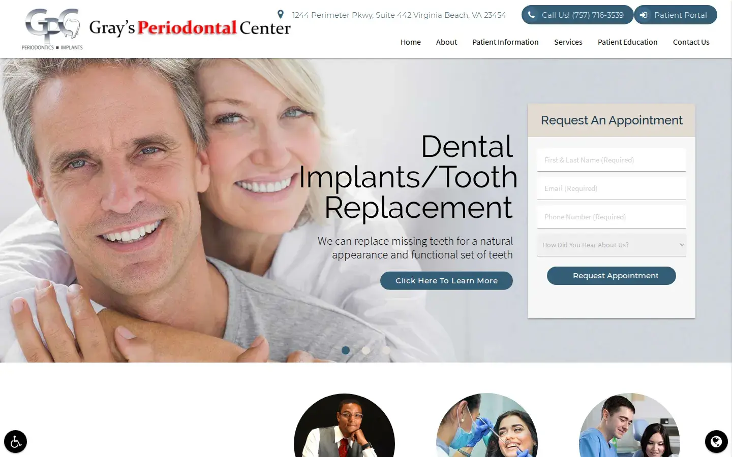 Homepage preview of Gray's Periodontal Center