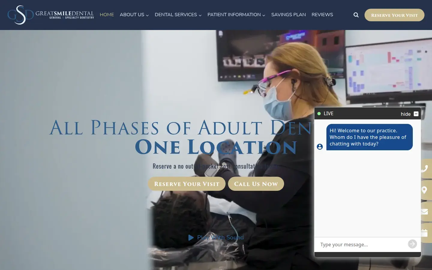 Homepage preview of Great Smile Dental