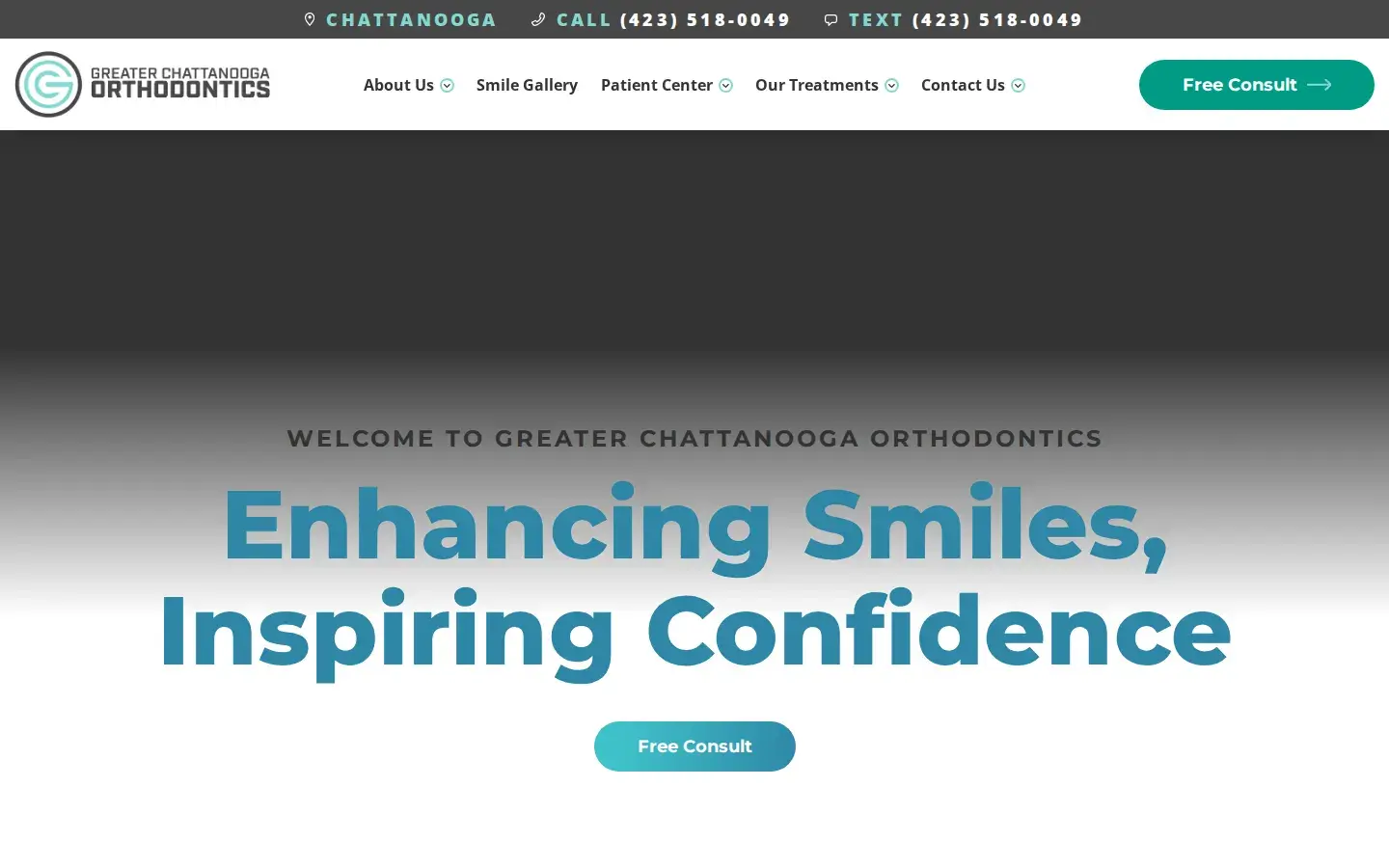 Homepage preview of Greater Chattanooga Ortho