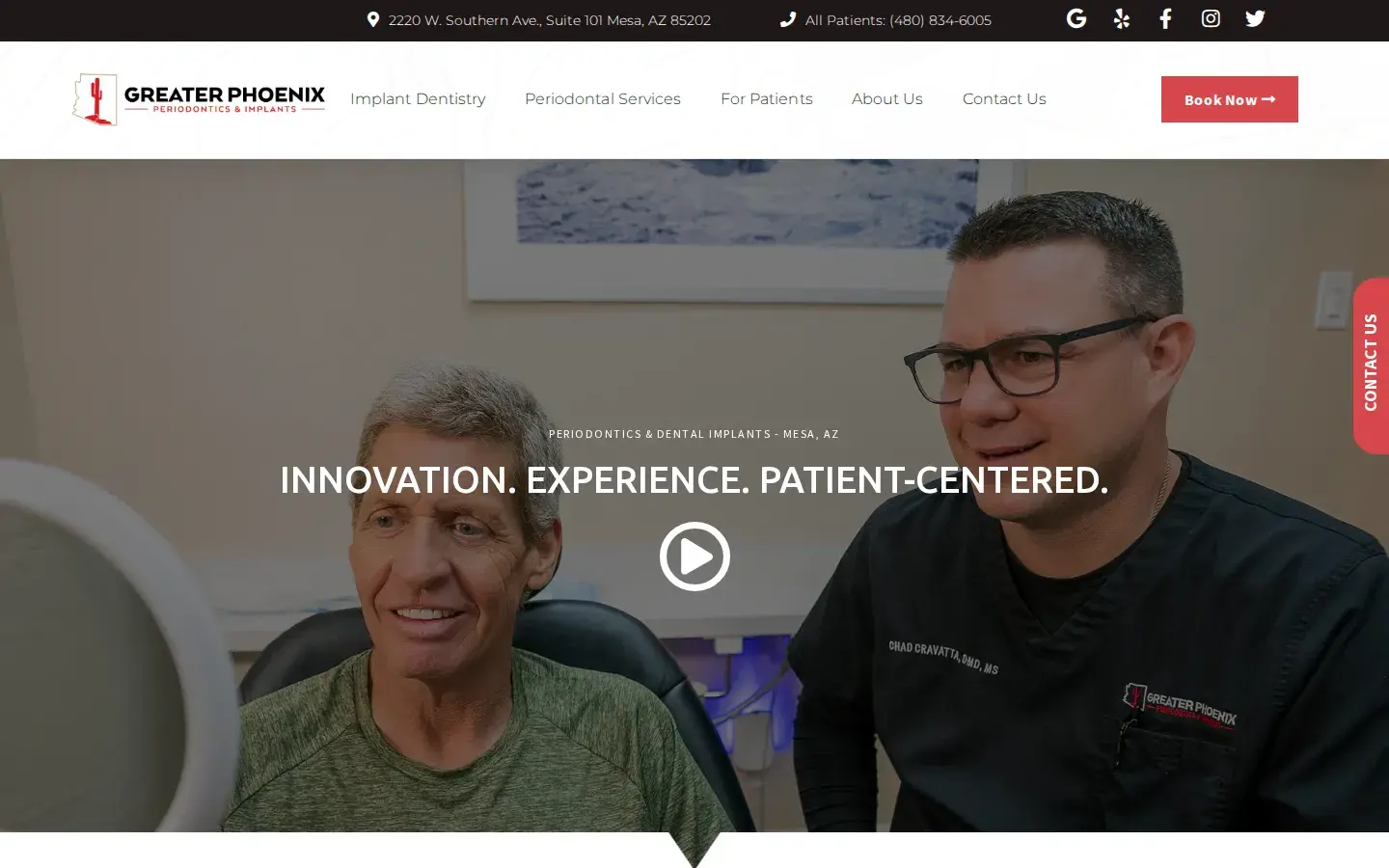 Homepage preview of Greater Phoenix Periodontics and Implants
