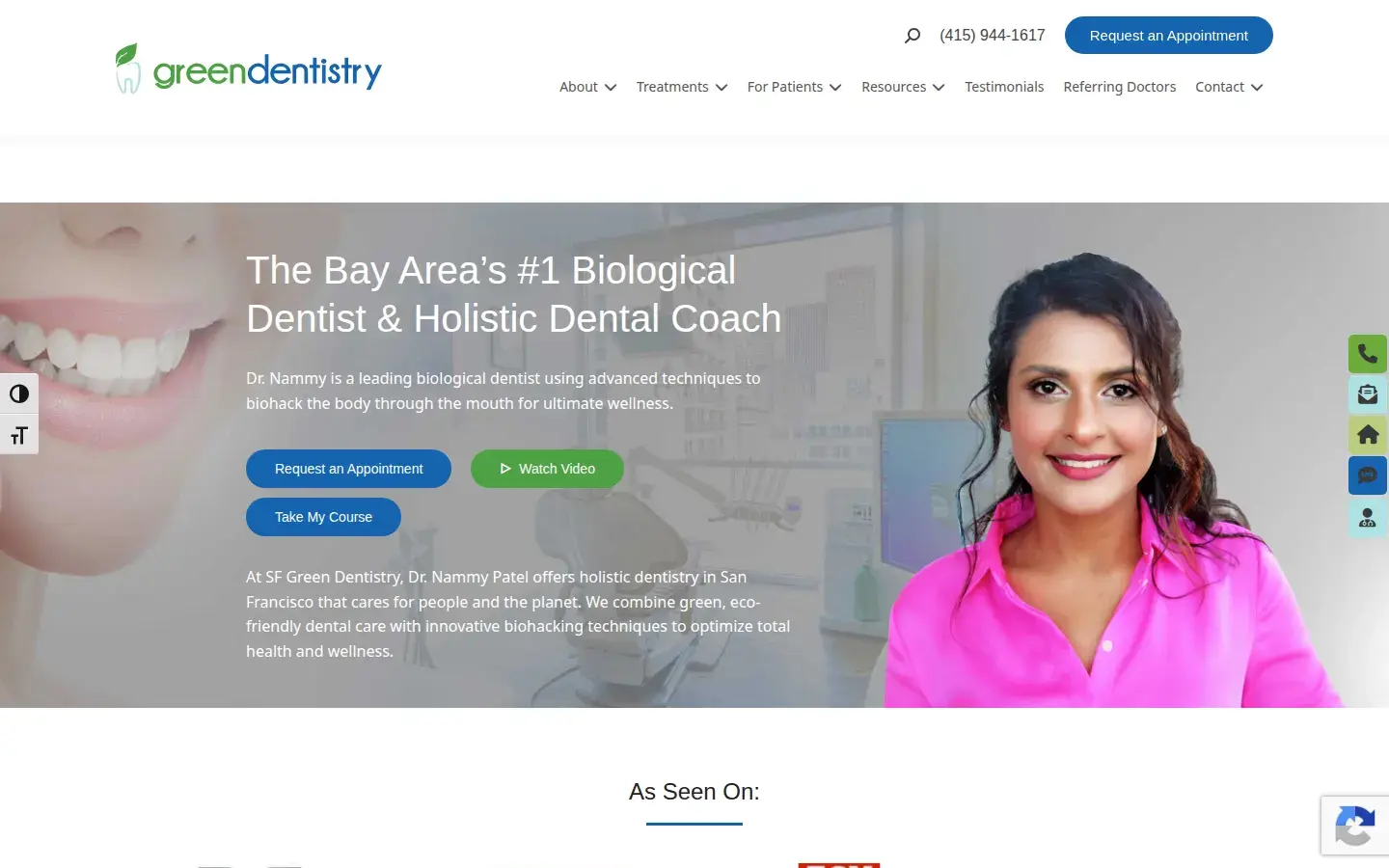 Homepage preview of Green Dentistry