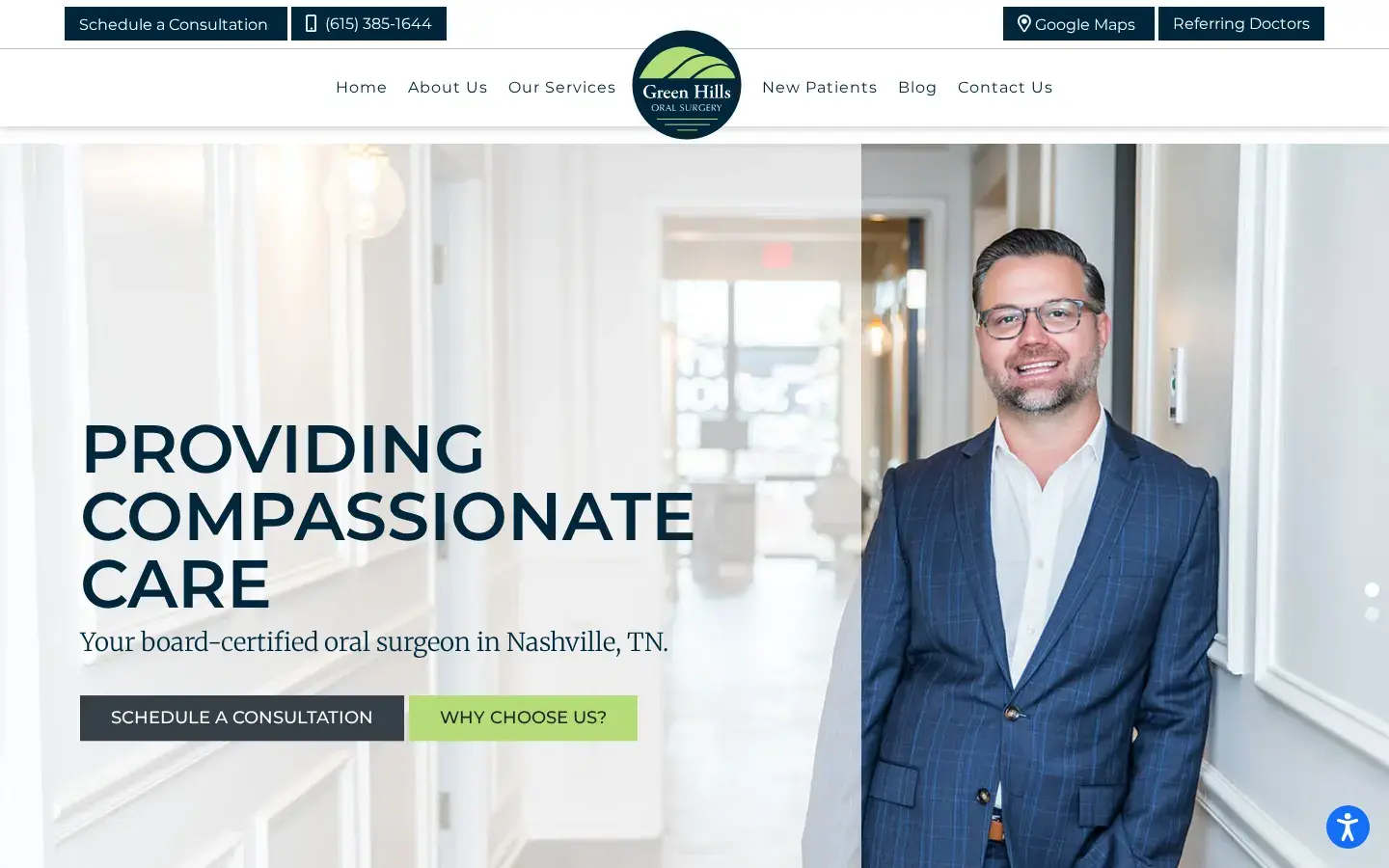 Homepage preview of Green Hills Oral Surgery
