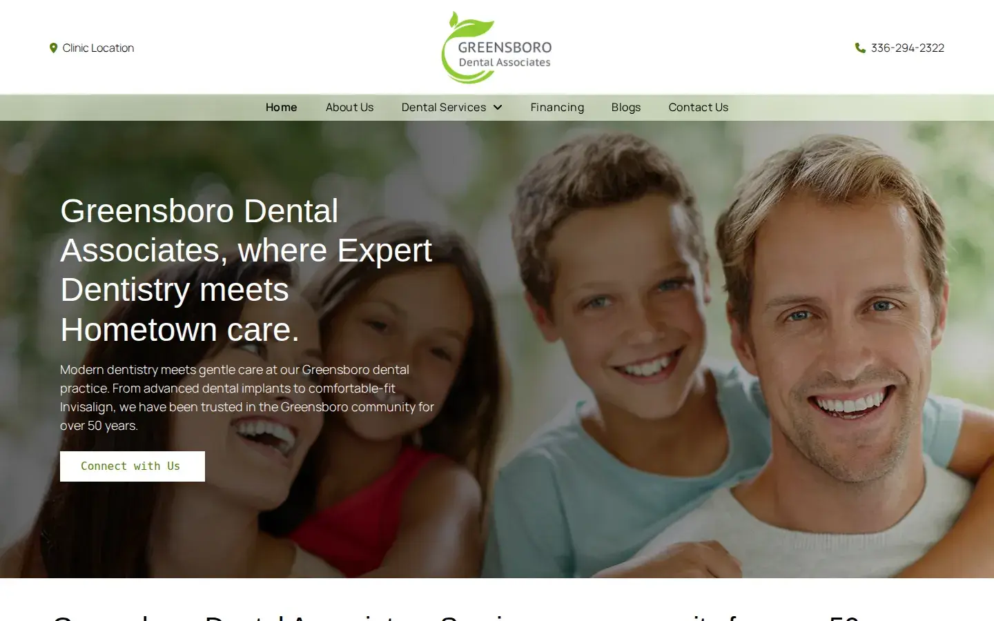 Homepage preview of Greensboro Dental Associates