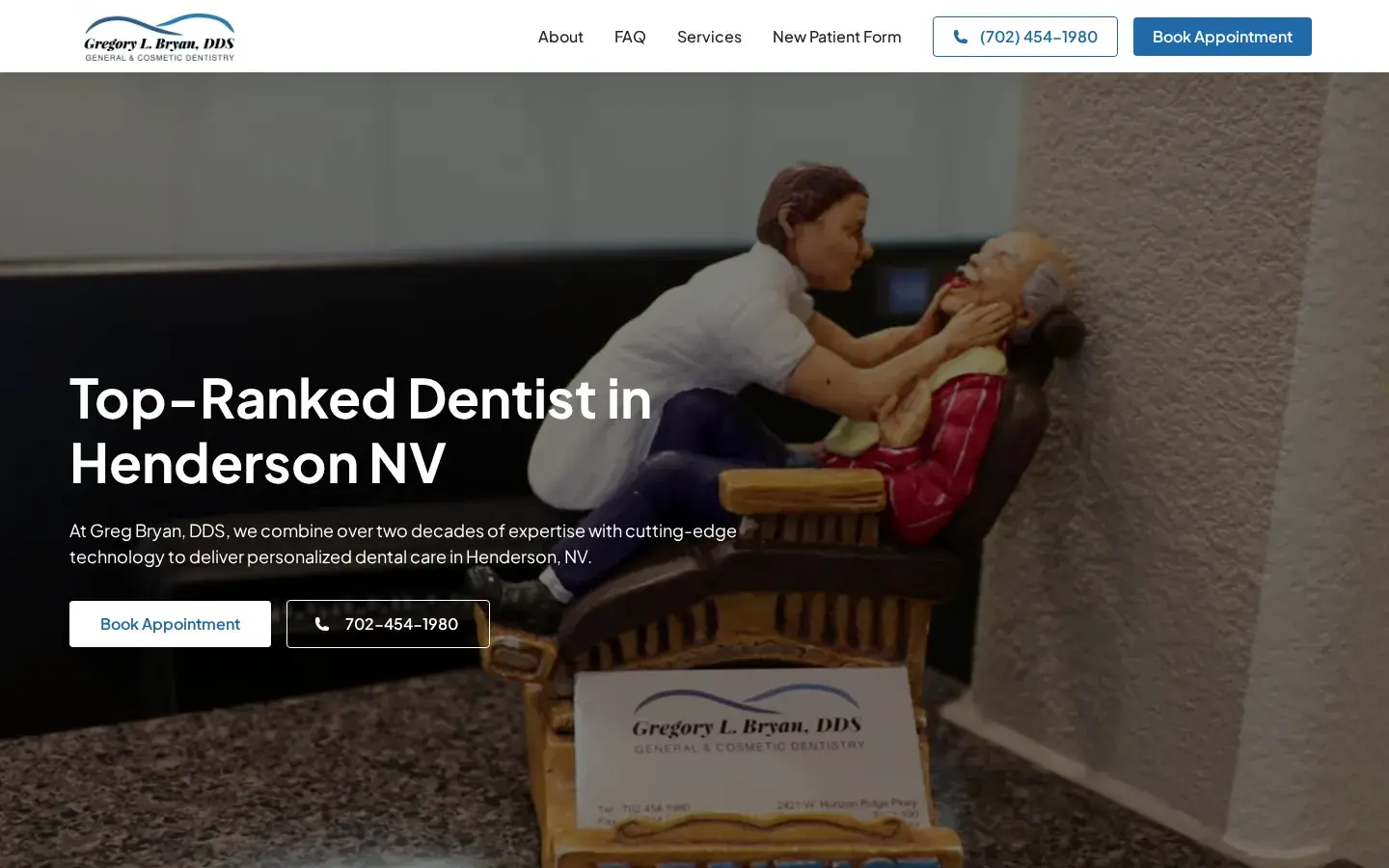 Homepage preview of Gregory L. Bryan, DDS