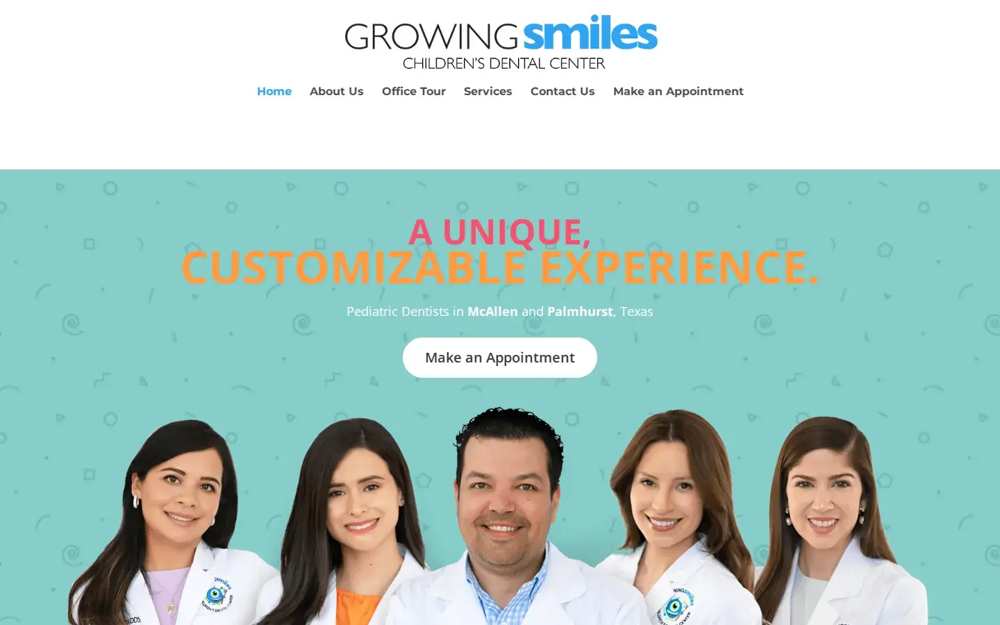 Homepage preview of Growing Smiles Children's Dental Center