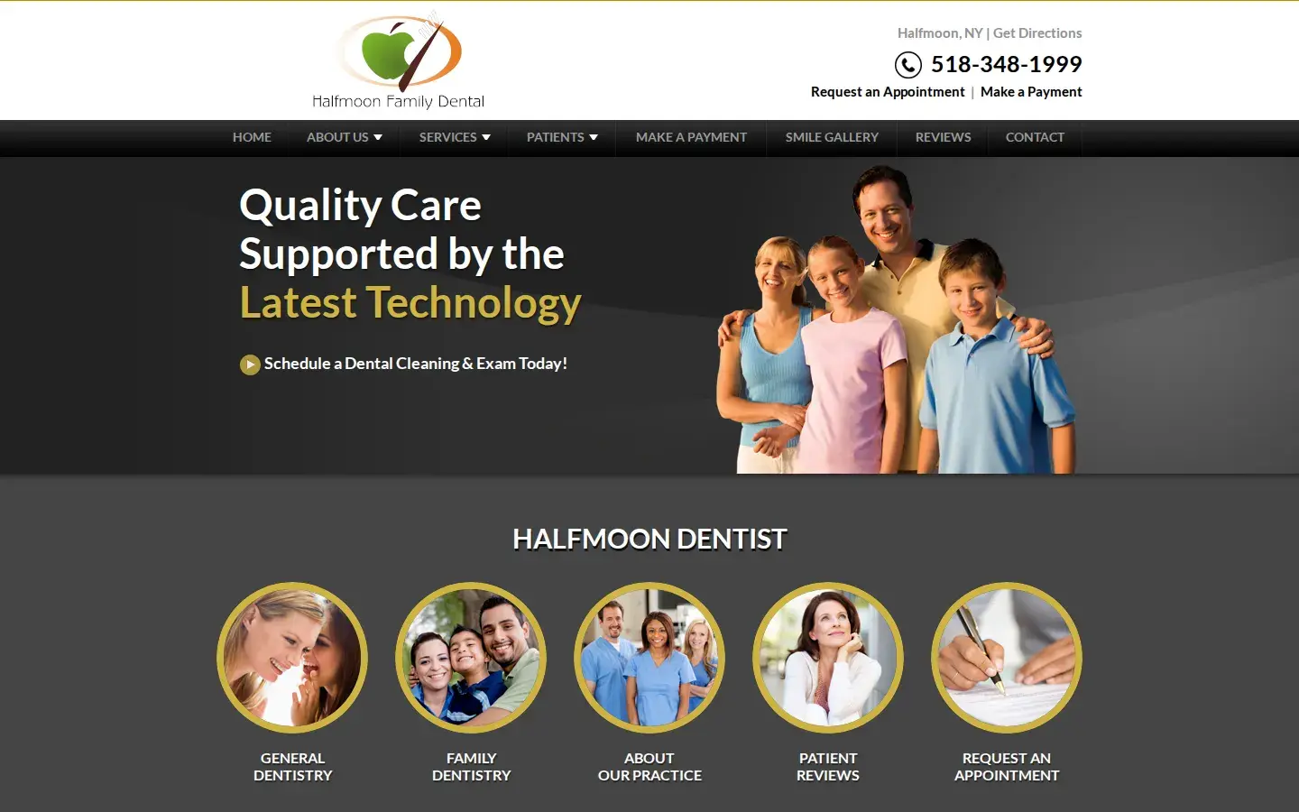 Homepage preview of Halfmoon Family Dental