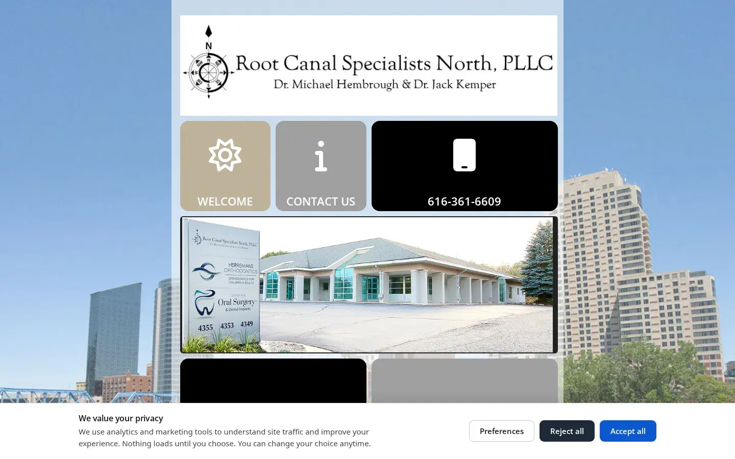Homepage preview of Halvorson & Hembrough Endodontics Exclusively