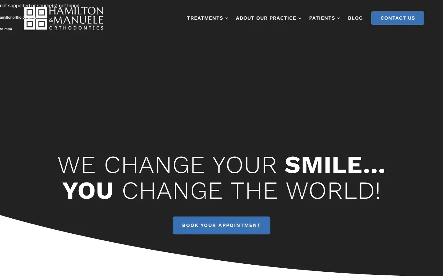Homepage preview of Hamilton & Manuele Orthodontics