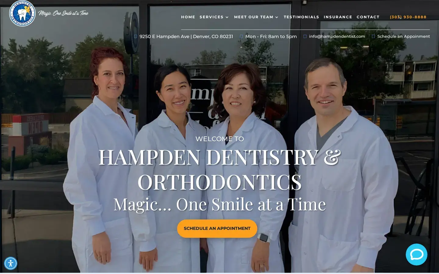 Homepage preview of Hampden Dentistry & Orthodontics