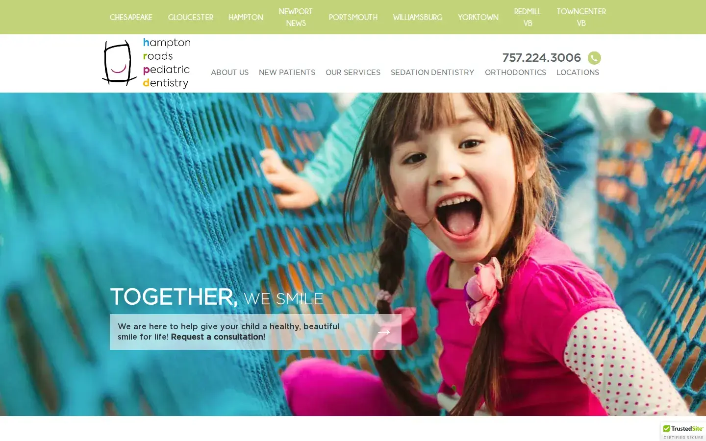 Homepage preview of Hanbury Pediatric Dentistry and Orthodontics