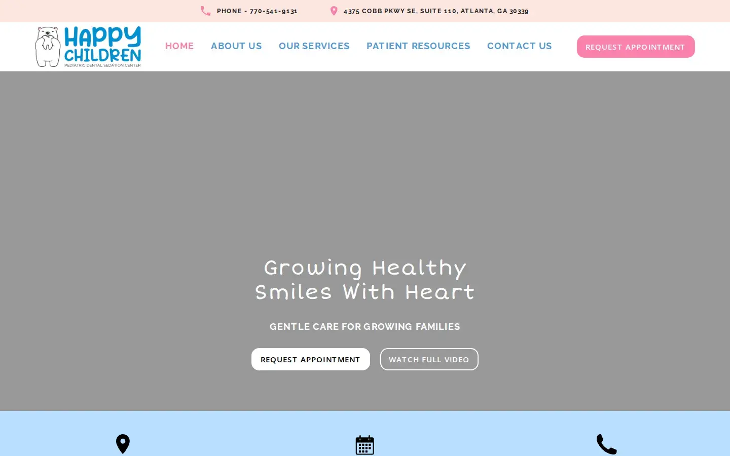 Homepage preview of Happy Children Pediatric Dentistry